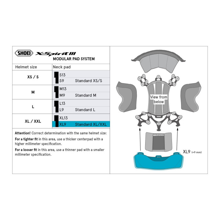 Shoei Type-i Neck Pad L9