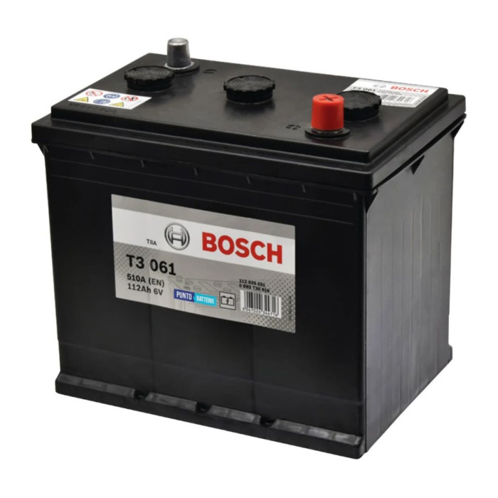 Batteria Bosch T3 061 6 V 112 Ah. 510 A.