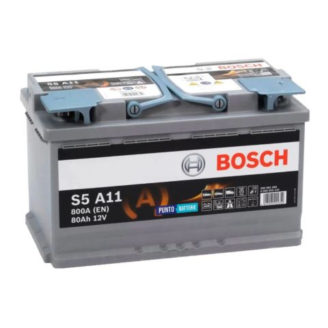 Batteria Bosch Agm S5 A11 12 V. 80 Ah. 800 A