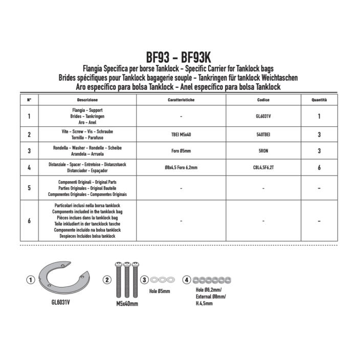 Flangia Givi Bf93 Kove 800x Pro (2024)