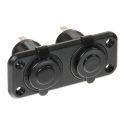 Dual power socket Ext2 12/24V waterproof