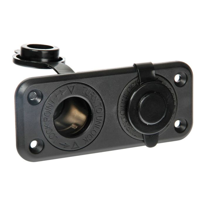 Toma de corriente dual Ext2 12/24V resistente al agua