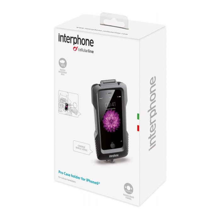 Soporte de motocicleta Cellularline para iphone 6 fijación tubular