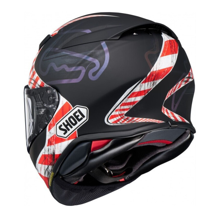 Casco Integrale Shoei Nxr2 Knee Down Tc5 Nero Rosso