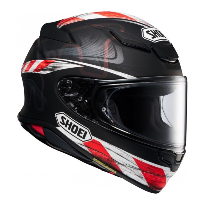 Casco Integrale Shoei Nxr2 Knee Down Tc5 Nero Rosso