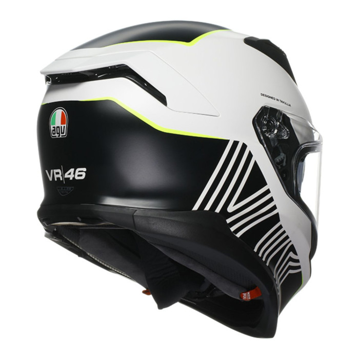 Casco Integrale Agv K7 In Fibra Super 46 White Black