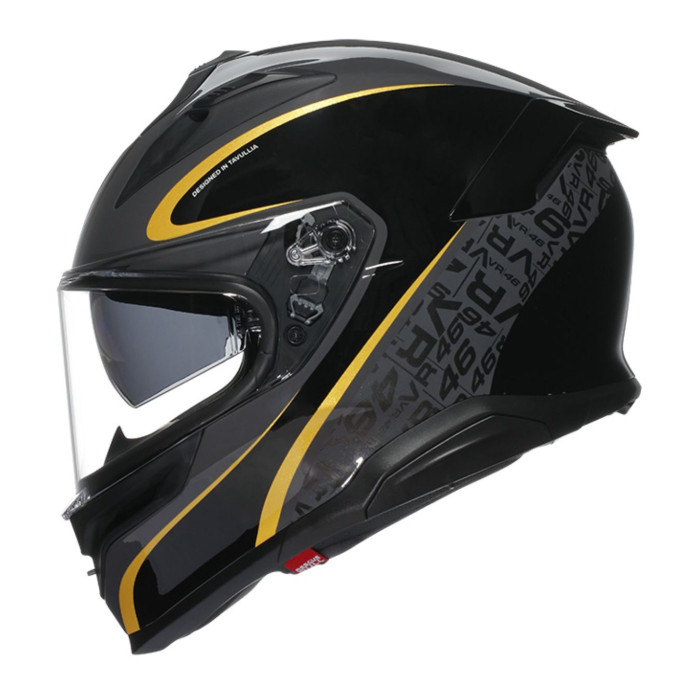 Casco Integrale Agv K7 In Fibra Flow 46 Yellow Grey