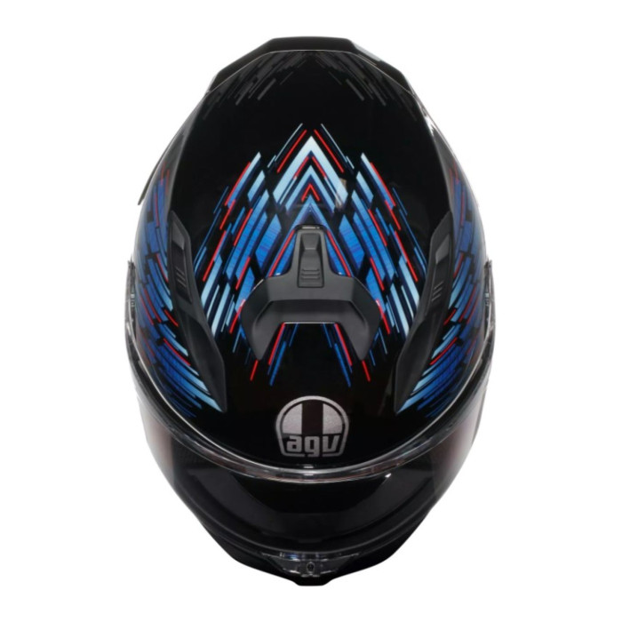 Casco Integrale Agv K7 In Fibra Genisys Matt Black/blue/grey
