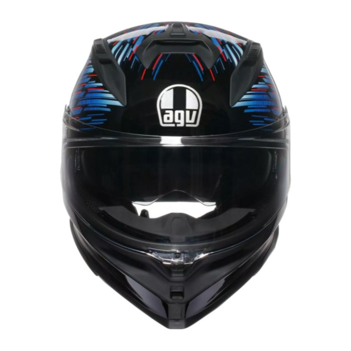 Casco Integrale Agv K7 In Fibra Genisys Matt Black/blue/grey