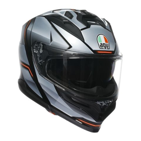 Casco Integrale Agv K7 In Fibra Jaeger Black/silver