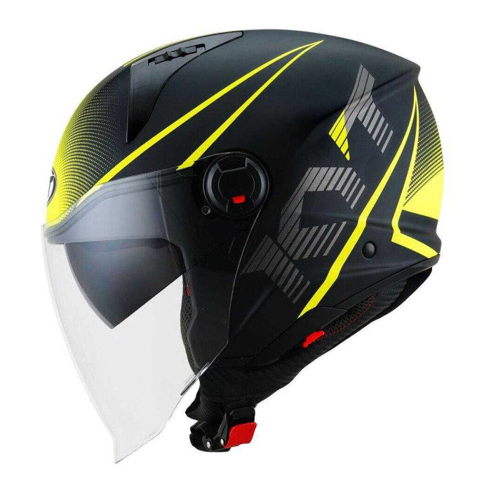 Casco Jet Kyt D-city Colorful Yellow
