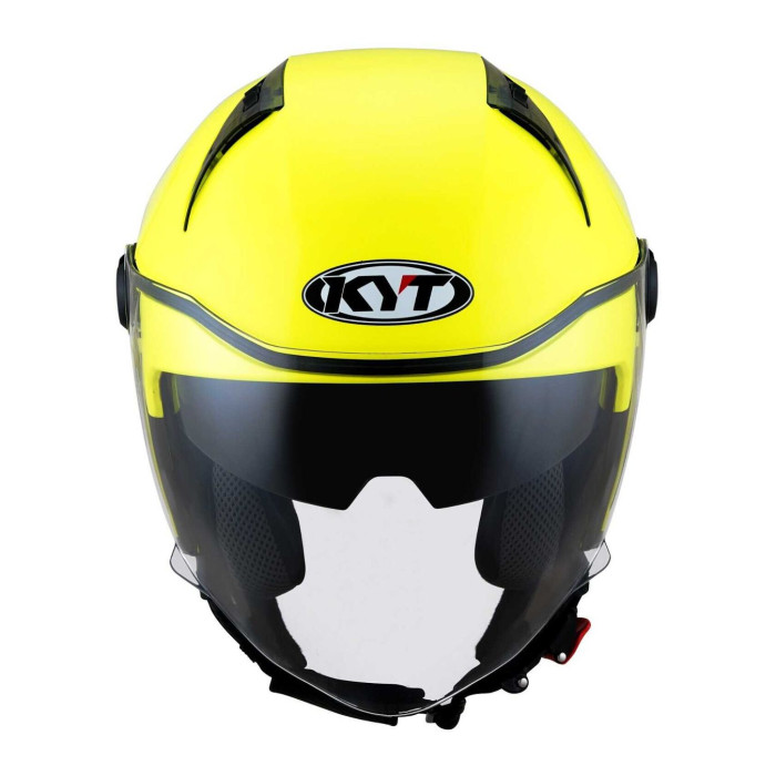 Casco Jet Kyt D-city Plain Yellow Fluo