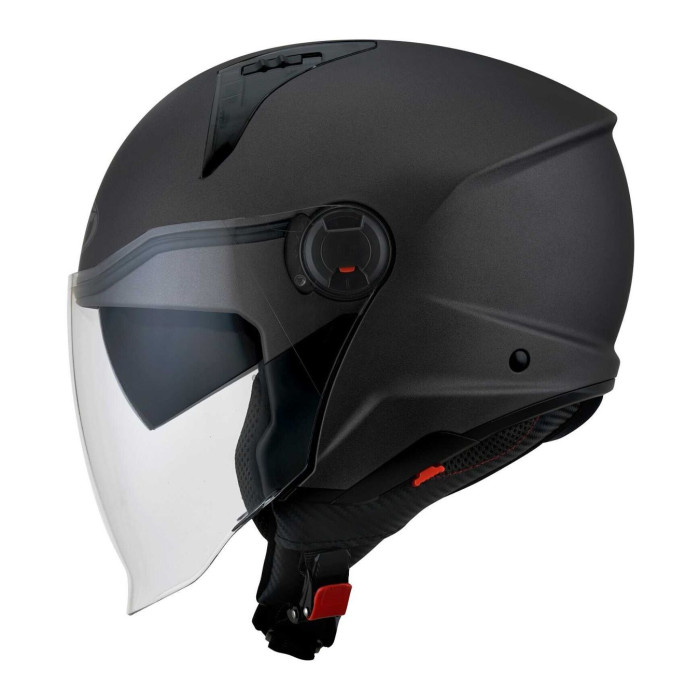 Casco Jet Kyt D-city Plain Matt Gun Metal