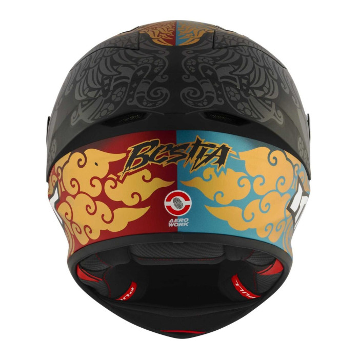 Casco Integrale Kyt Kx-1 Race Gp Replica Bastianini Fim 2024 Gold