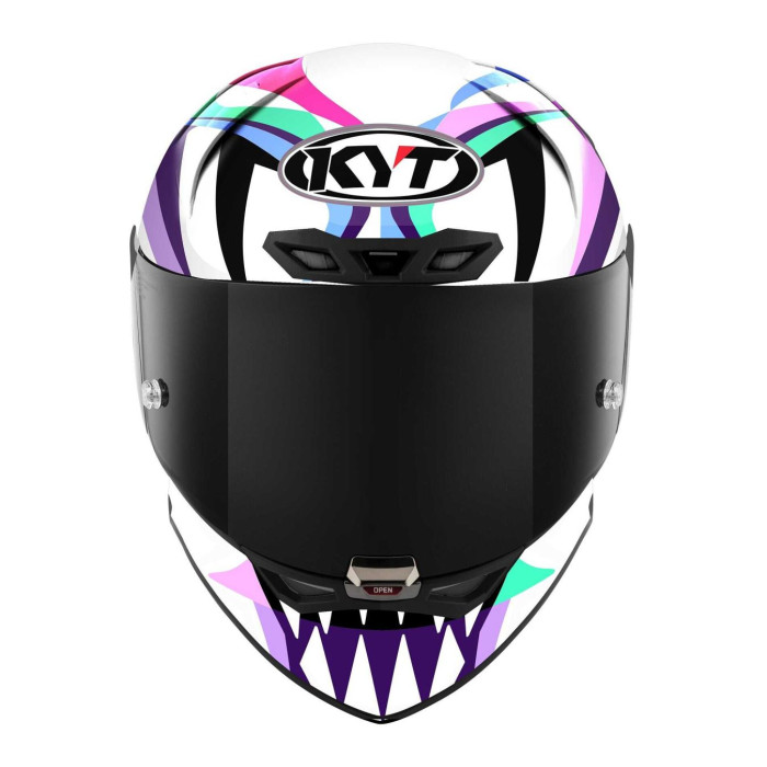Casco Integrale Kyt Kx-1 Race Gp Replica Bastianini Fim 2024 White/violet