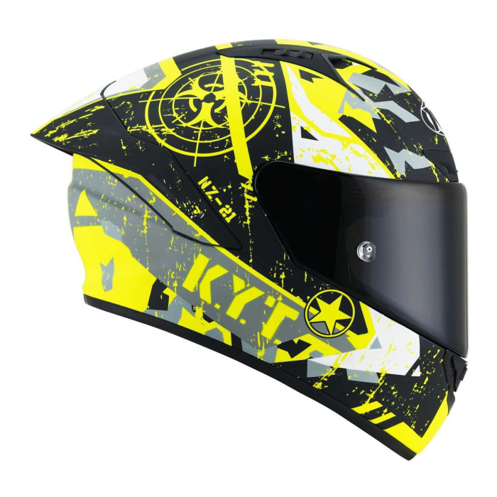 Casco Integrale Kyt Nz-race Blazing Matt Yellow
