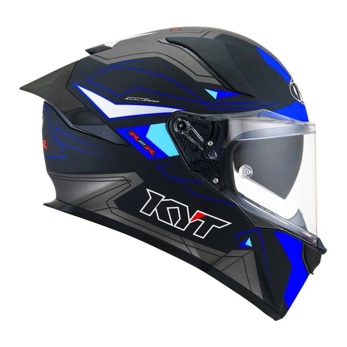 Casco Integrale Kyt R2r Led Matt Black/blue