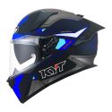 Casco Integrale Kyt R2r Led Matt Black/blue