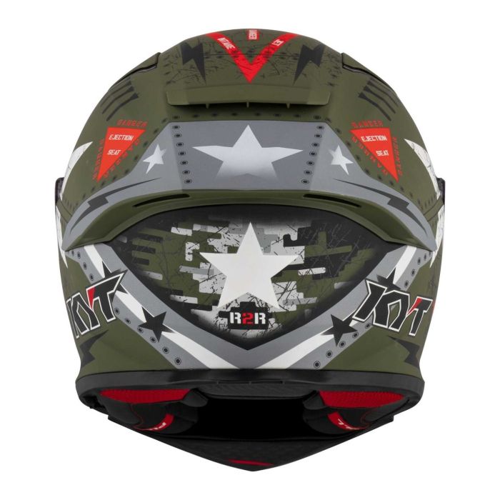 Casco Integrale Kyt R2r Max Assault Matt Army Green