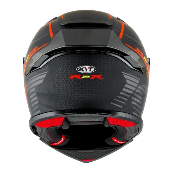 Casco Integrale Kyt R2r Concept Matt Black/red
