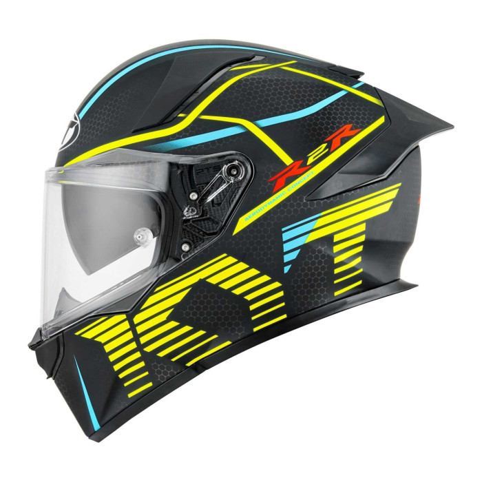 Casco Integrale Kyt R2r Concept Matt Black/yellow
