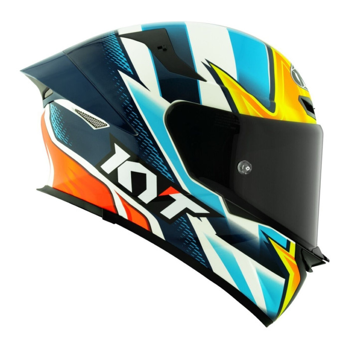 Casco Integrale Kyt Tt-revo Replica Tati Blue/yellow