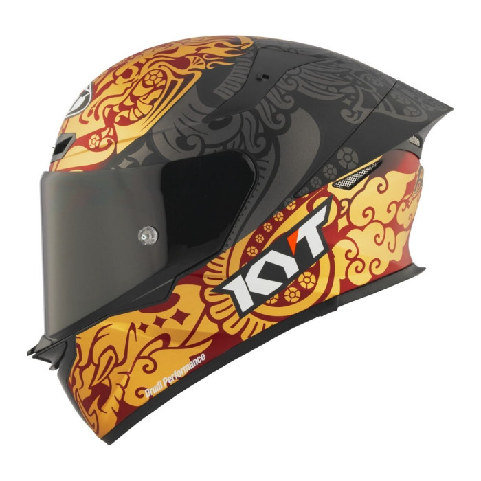 Casco Integrale Kyt Tt-revo Replica Enea Indonesia 2023 Gold