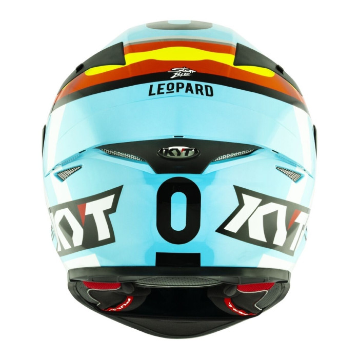 Casco Integrale Kyt Tt-revo Replica Leopard Spainard Light Blue