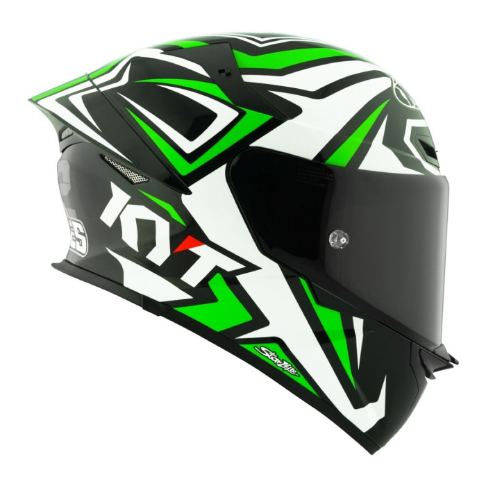 Casco Integrale Kyt Tt-revo Replica Alex Lowes White/green Fluo