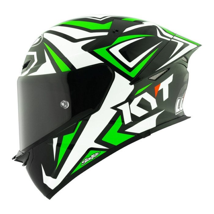 Casco Integrale Kyt Tt-revo Replica Alex Lowes White/green Fluo