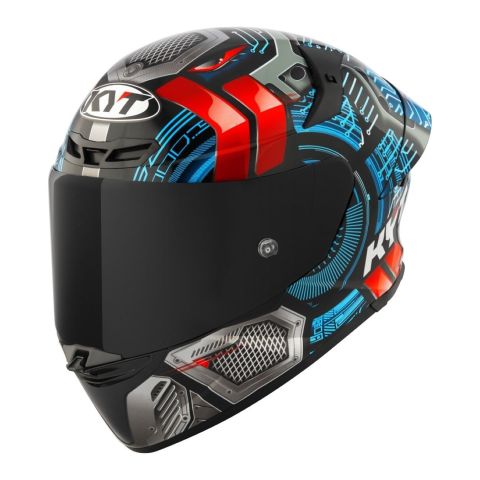 Casco Integrale Kyt Tt-revo Synchrotron Blue/red