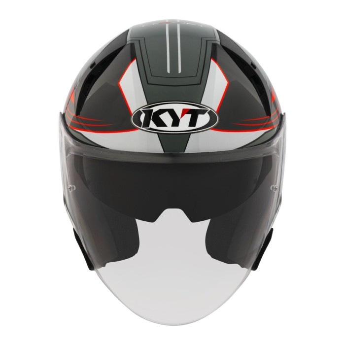 Casco Jet Kyt Ttr-jet Led Black/grey