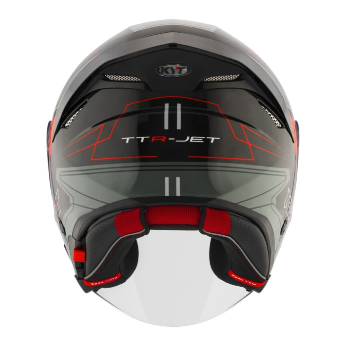 Casco Jet Kyt Ttr-jet Led Black/grey
