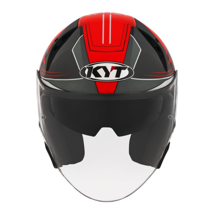 Casco Jet Kyt Ttr-jet Led Black/red