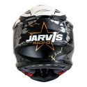 Casco Off-road Kyt Skyhawk R2r Jarvis Edition White/gold