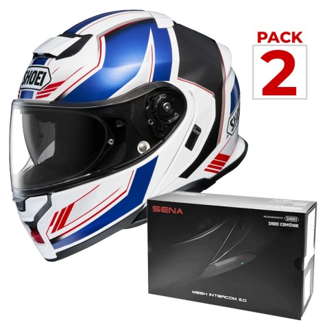 Shoei Neotec 3 Grasp Tc10 + Bluetooth Sena SRL3 Mesh