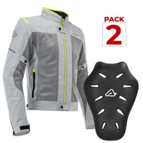 Giacca Estiva Donna Acerbis Ramsey Grigio + Protezione schiena L2