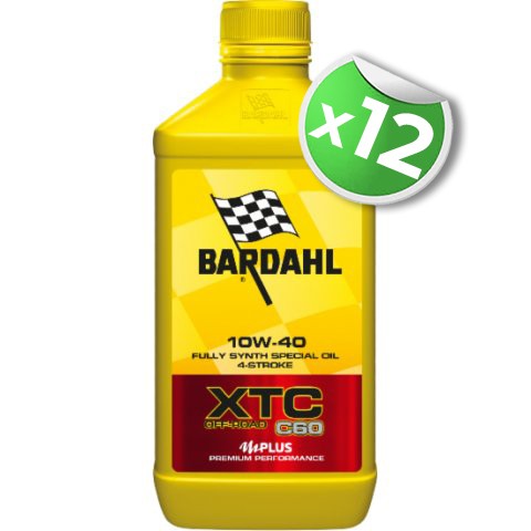 12 Lt. Olio Bardahl Xtc C60 10w40 Off-road Conf. 1Lt.