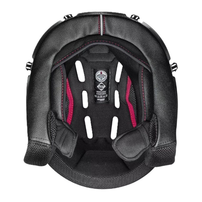 Comfort Comfort Interior Negro-rojo Ncom para Nolan Casco N90-3 (m)
