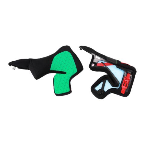 Nolan Sp.guanciali.racing.m.30mm.green.x804rsultra