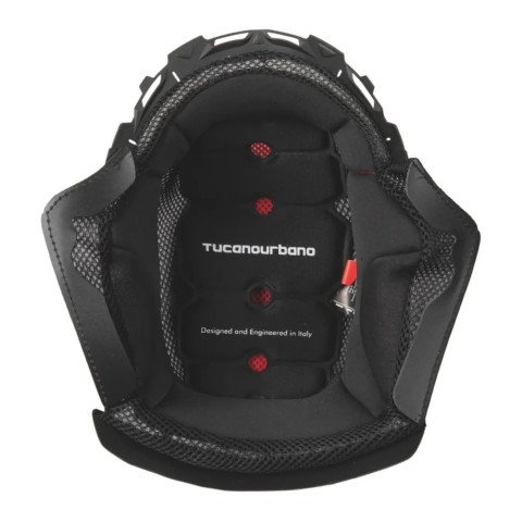 Tucano Urbano Interno Con Guanciali C0190 Per Casco El Pop Nero