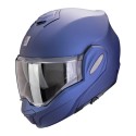 Casco Scorpion Exo-tech Evo Pro Solid Blu Metal Opaco