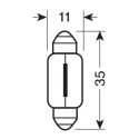 12v Lampada Siluro - C10w - 11x38 Mm - 10w