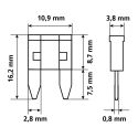 Cartellina Micro Fusibili 10pz Lampa 70085