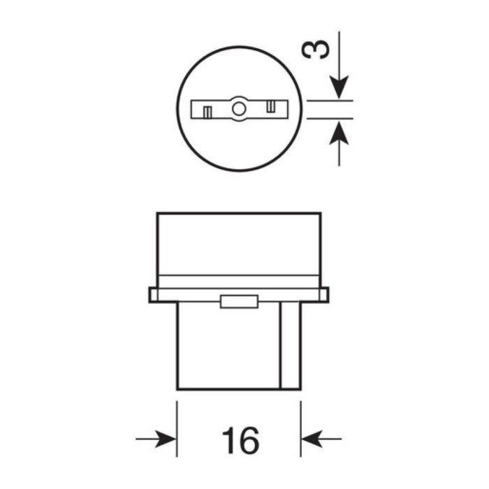 12v Glass Plinth Lamp - W21W - 21W