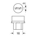 12v Lampada Zoccolo Vetro - W21/5w - 21w