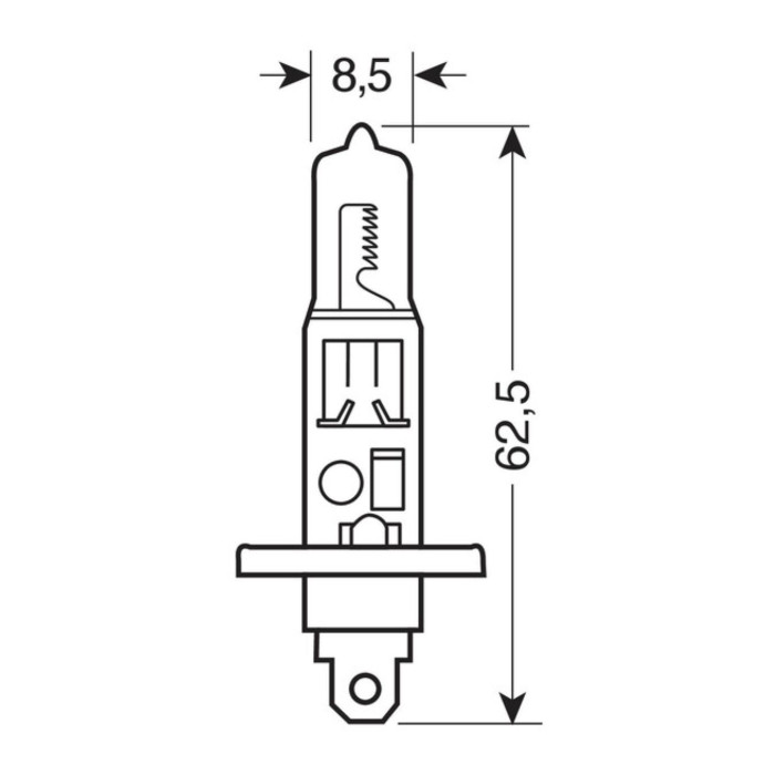 Lampe Blu-xe H1 12v 55w