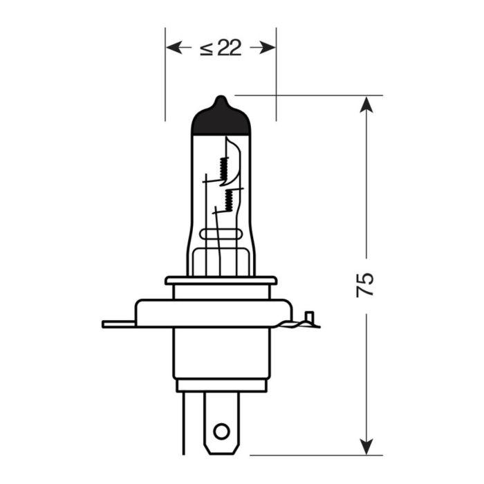 Lampada Blu-xe H4 12v60/55w