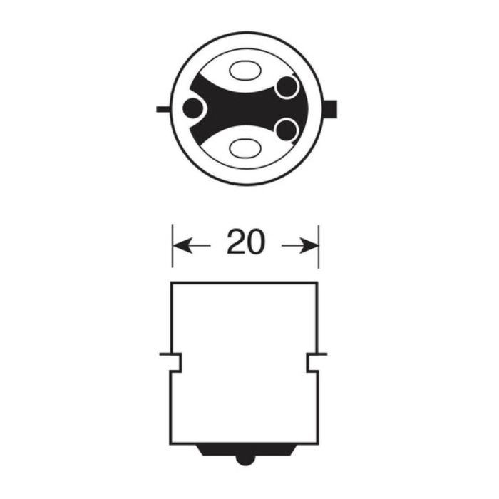 Lampada Filamento S2 Ba20d 35/35w