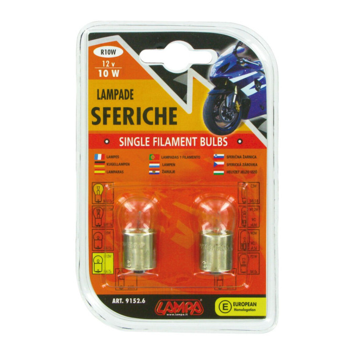 Lampenpaar sfer.12v 10w Ba15s